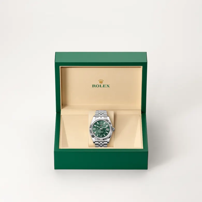 Rolex Sky-Dweller腕錶白色黃金鋼（蠔式鋼與白色黃金的組合）款，M336934-0002 - 慎昌鐘錶
