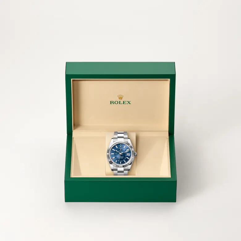 Rolex Sky-Dweller腕錶白色黃金鋼(蠔式鋼與白色黃金的組合)款,M336934-0005 - 慎昌鐘錶