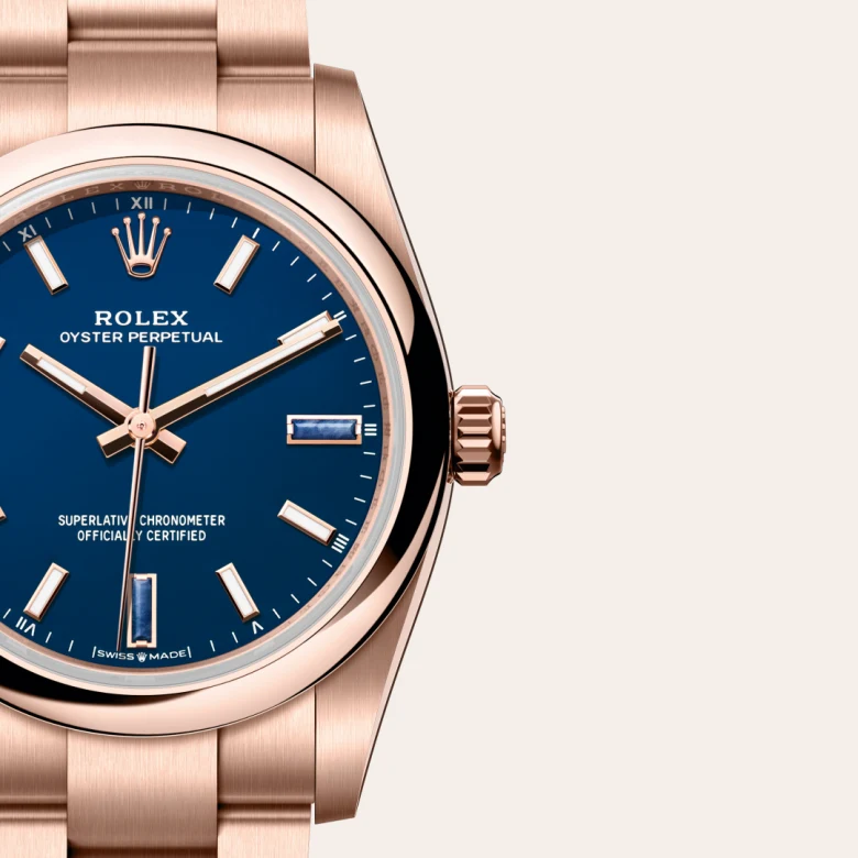 Rolex Oyster Perpetual 34腕錶18K永恒玫瑰金款,M124205-0002 - 慎昌鐘錶