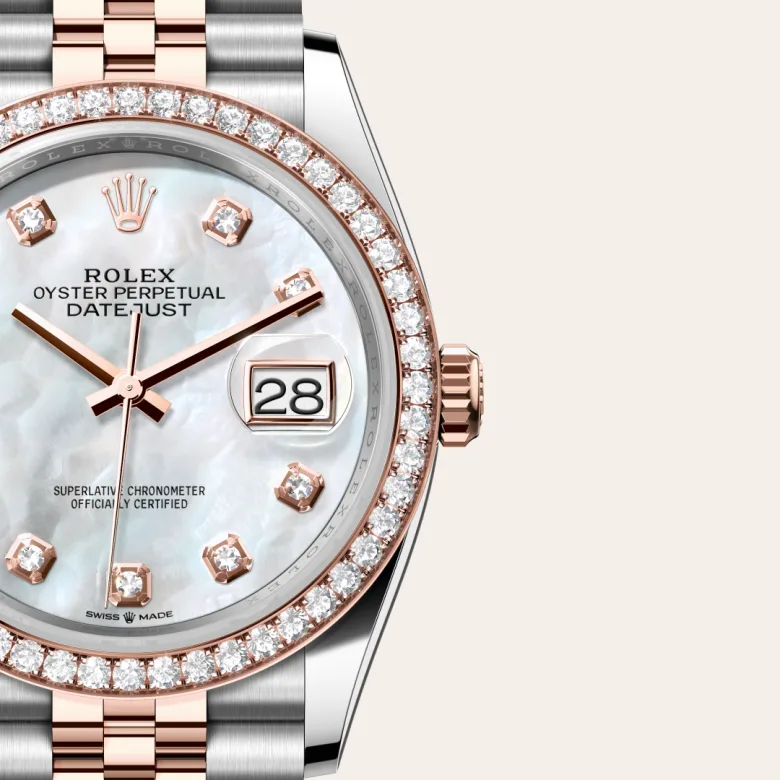 Rolex Datejust 36腕錶永恒玫瑰金鋼(蠔式鋼與永恒玫瑰金的組合)款,M126281RBR-0009 - 慎昌鐘錶