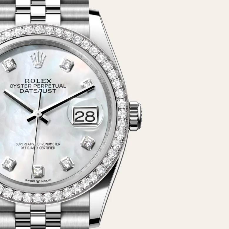 Rolex Datejust 36腕錶白色黃金鋼(蠔式鋼與白色黃金的組合)款,M126284RBR-0011 - 慎昌鐘錶