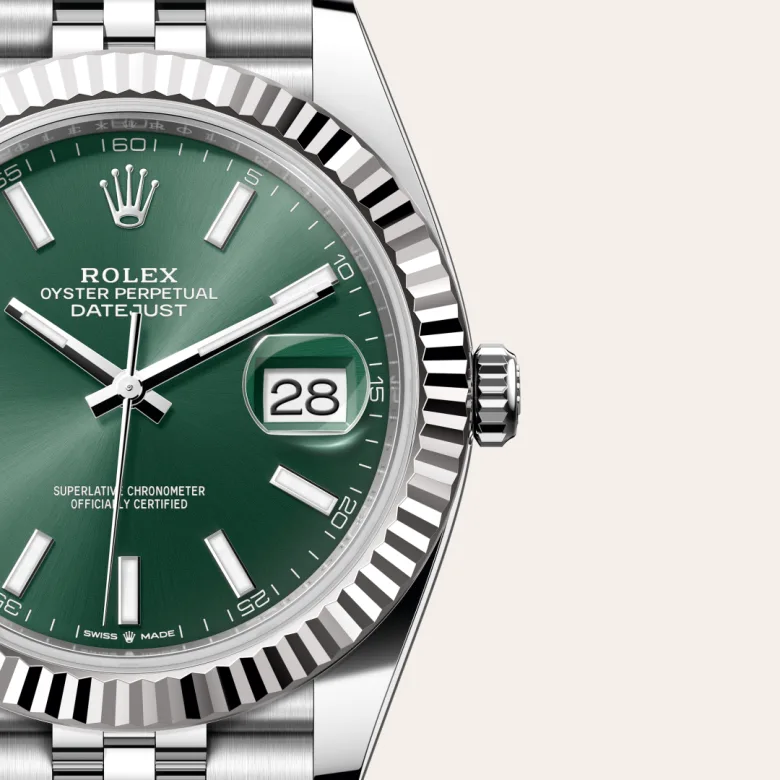 Rolex Datejust 41腕錶白色黃金鋼（蠔式鋼與白色黃金的組合）款，M126334-0028 - 慎昌鐘錶