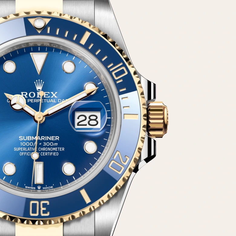 Rolex Submariner Date腕錶黃金鋼（蠔式鋼與黃金的組合）款，M126613LB-0002 - 慎昌鐘錶