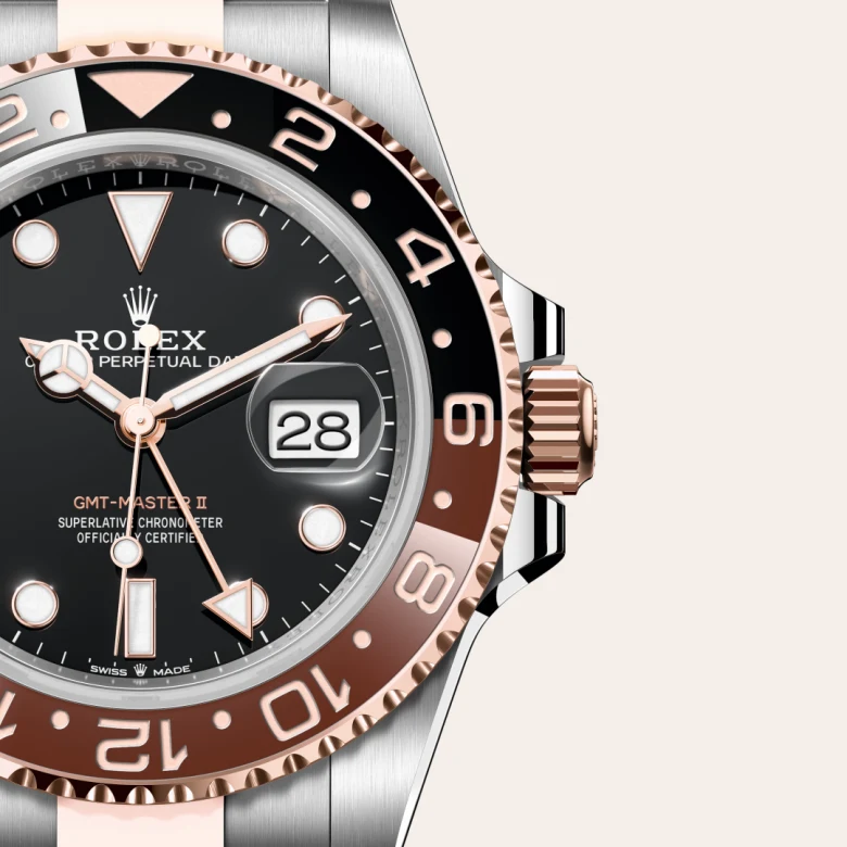 Rolex GMT-Master II腕錶永恒玫瑰金鋼(蠔式鋼與永恒玫瑰金的組合)款,M126711CHNR-0002 - 慎昌鐘錶