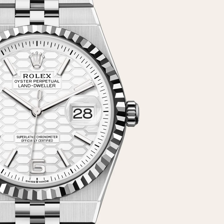 Rolex Land-Dweller 36腕錶白色黃金鋼(蠔式鋼與白色黃金的組合)款,M127234-0001 - 慎昌鐘錶