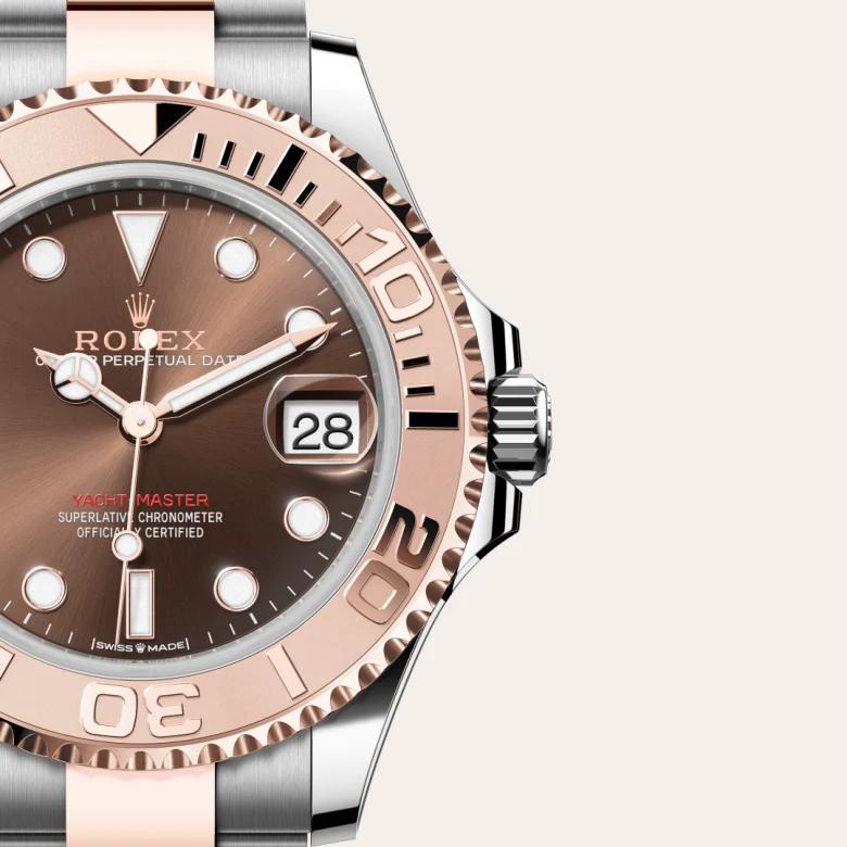 Rolex Yacht-Master 37腕錶永恒玫瑰金鋼(蠔式鋼與永恒玫瑰金的組合)款,M268621-0003 - 慎昌鐘錶