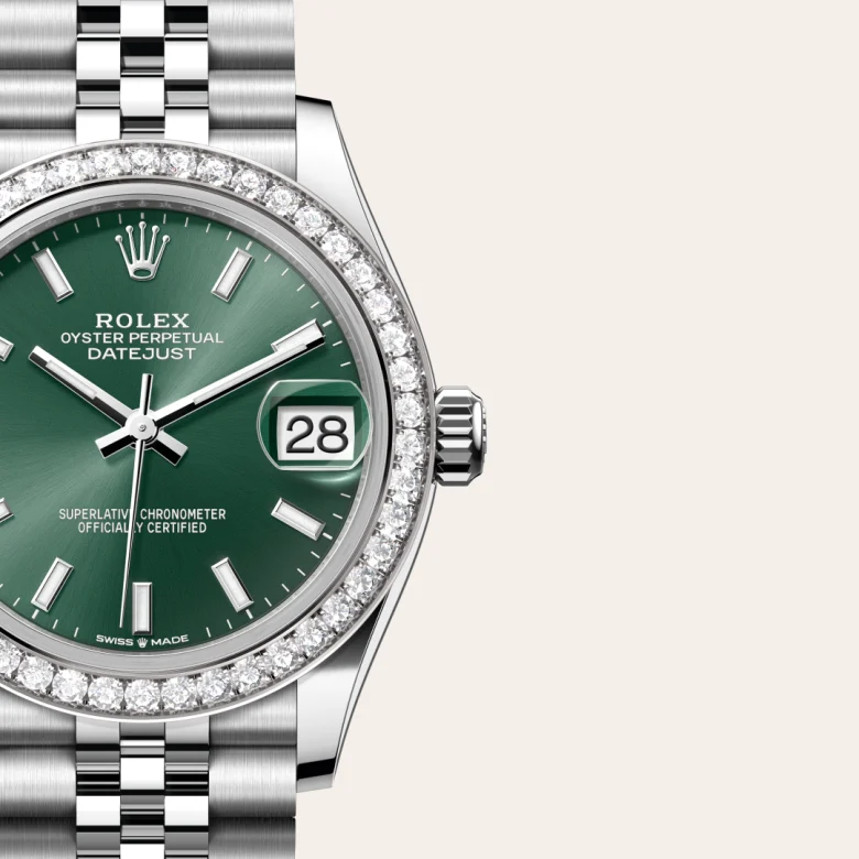 Rolex Datejust 31腕錶白色黃金鋼（蠔式鋼與白色黃金的組合）款，M278384RBR-0022 - 慎昌鐘錶