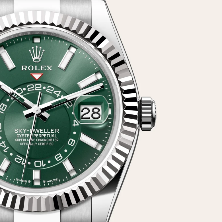 Rolex Sky-Dweller腕錶白色黃金鋼（蠔式鋼與白色黃金的組合）款，M336934-0001 - 慎昌鐘錶