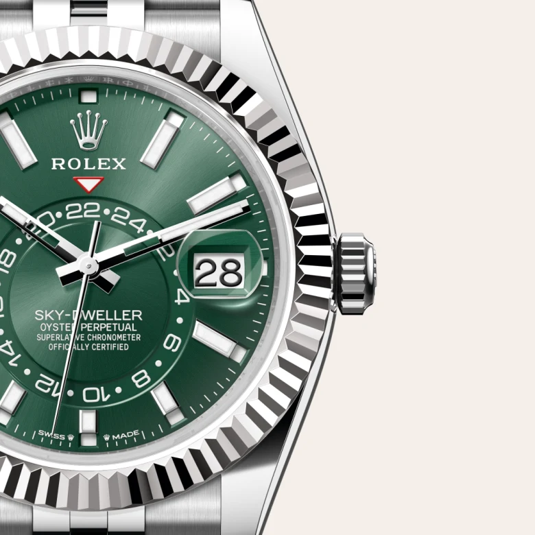 Rolex Sky-Dweller腕錶白色黃金鋼（蠔式鋼與白色黃金的組合）款，M336934-0002 - 慎昌鐘錶
