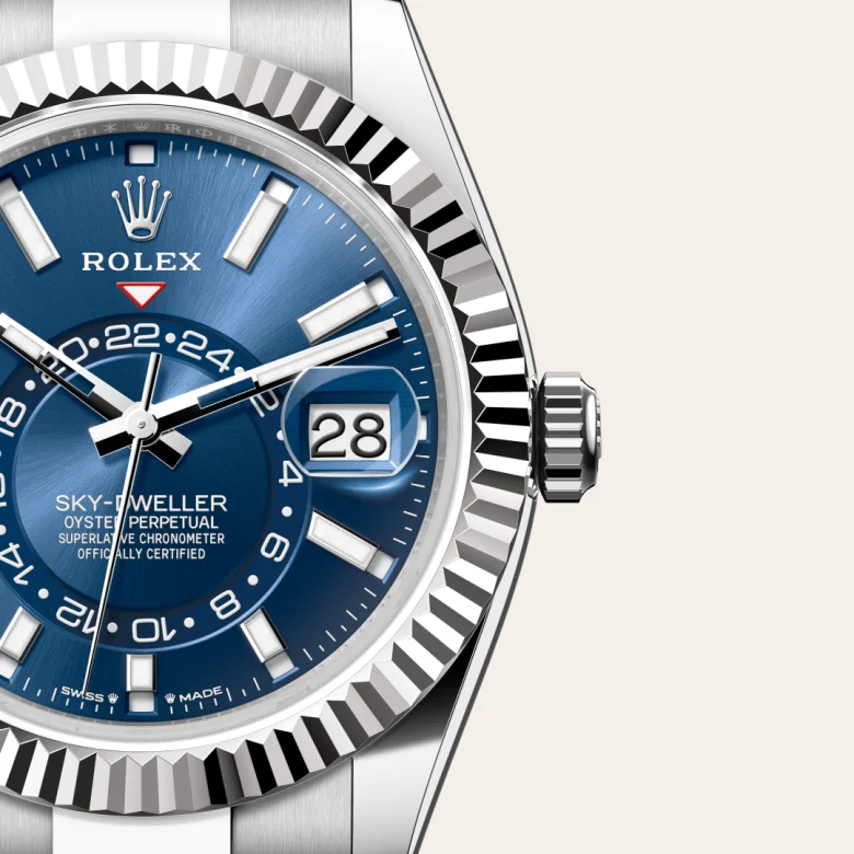 Rolex Sky-Dweller腕錶白色黃金鋼(蠔式鋼與白色黃金的組合)款,M336934-0005 - 慎昌鐘錶