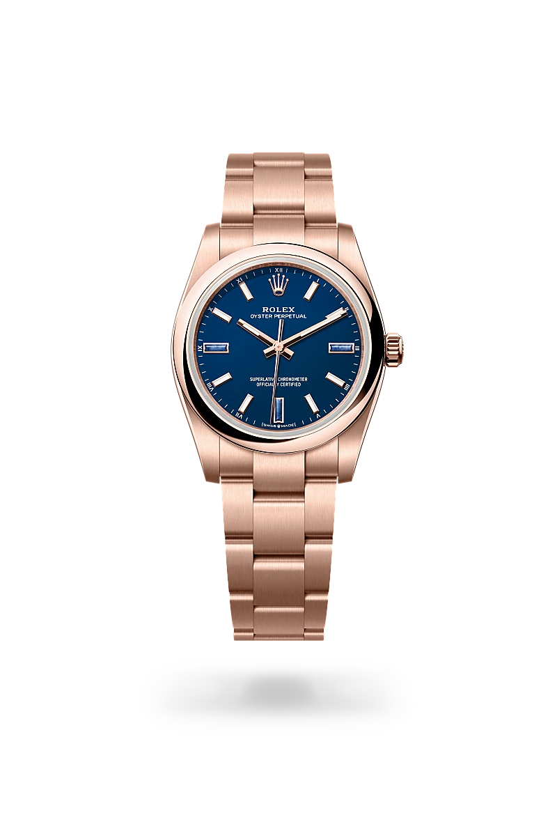 Rolex Oyster Perpetual 34 腕錶 蠔式，34毫米，永恒玫瑰金，M124205-0002 - 慎昌鐘錶