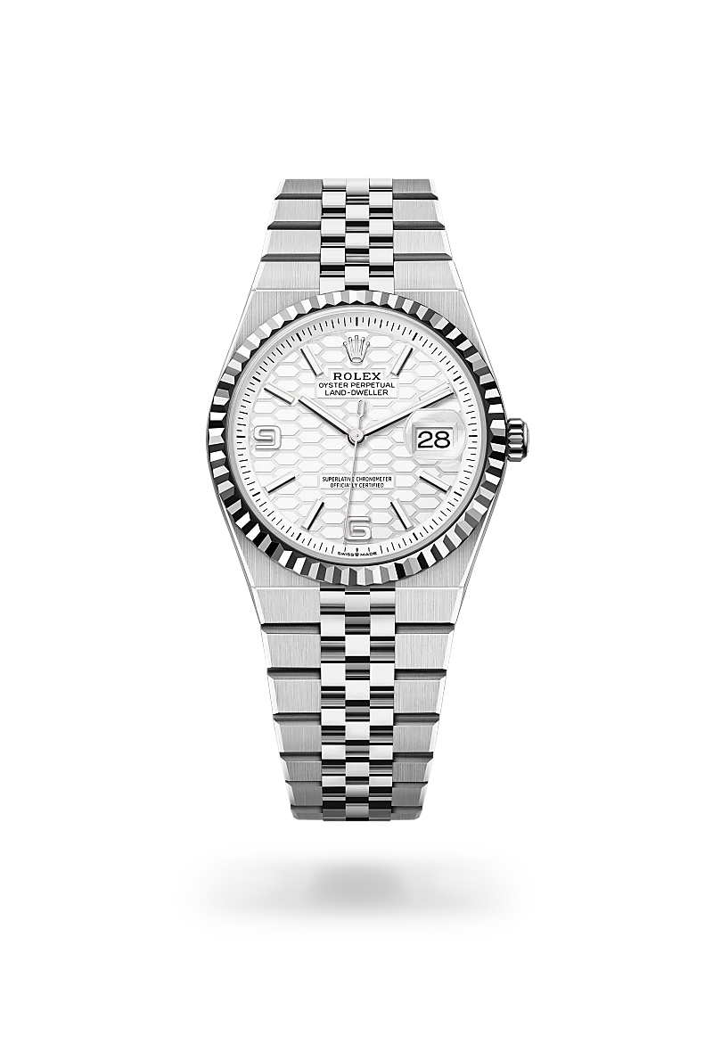 Rolex Land-Dweller 36 腕錶 蠔式，36毫米，白色黃金及蠔式鋼，M127234-0001 - 慎昌鐘錶