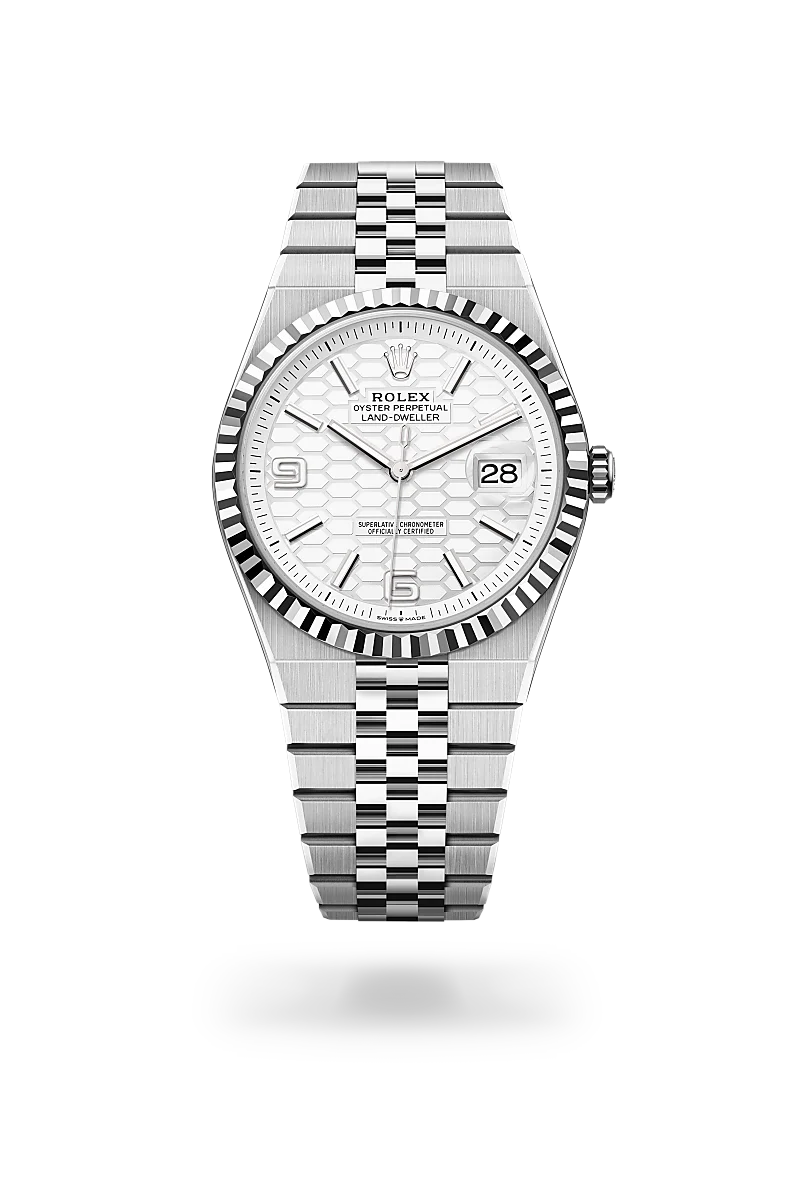 Rolex Land-Dweller 40 腕錶 蠔式，40毫米，白色黃金及蠔式鋼，M127334-0001 - 慎昌鐘錶