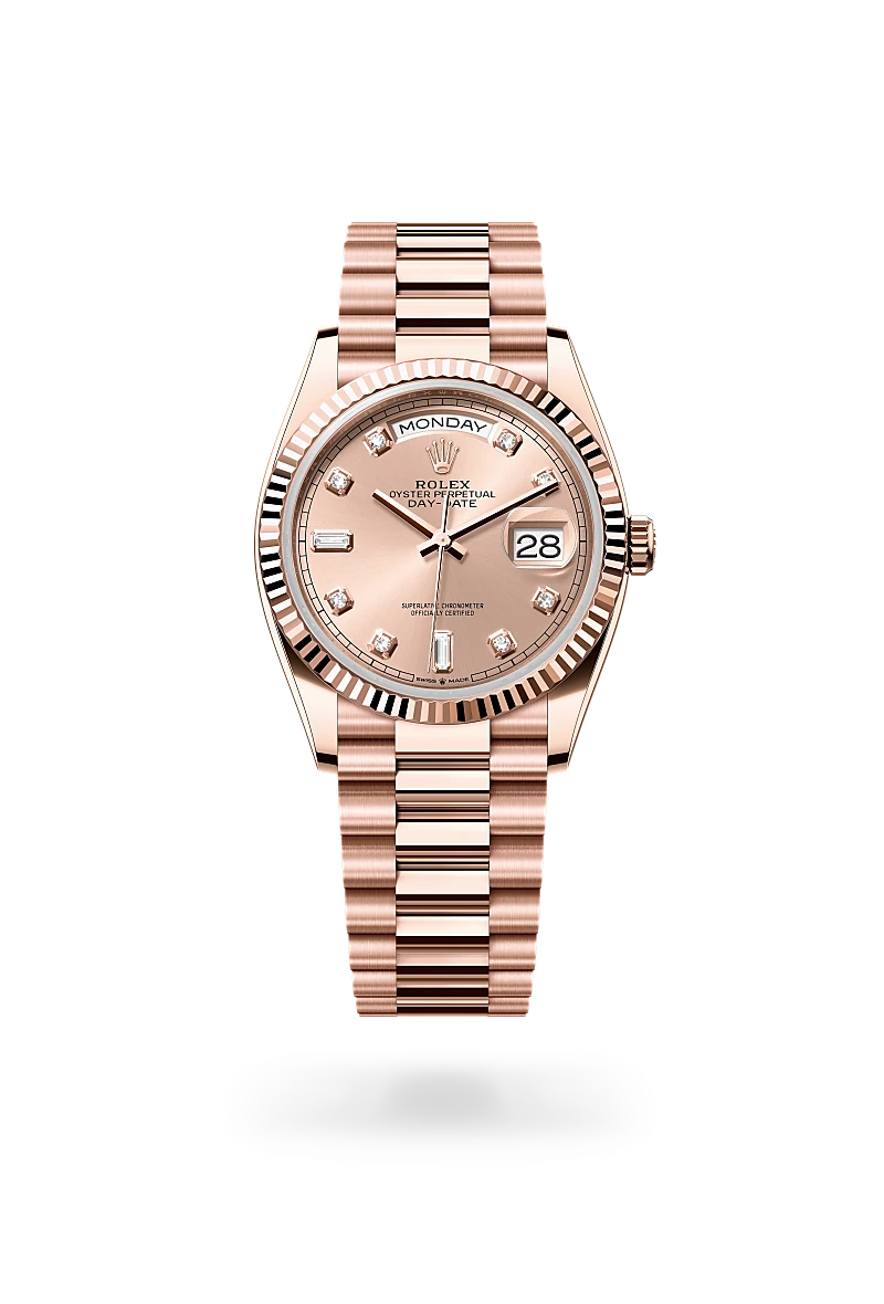 Rolex Day-Date 36 腕錶 蠔式，36毫米，永恒玫瑰金，M128235-0009 - 慎昌鐘錶