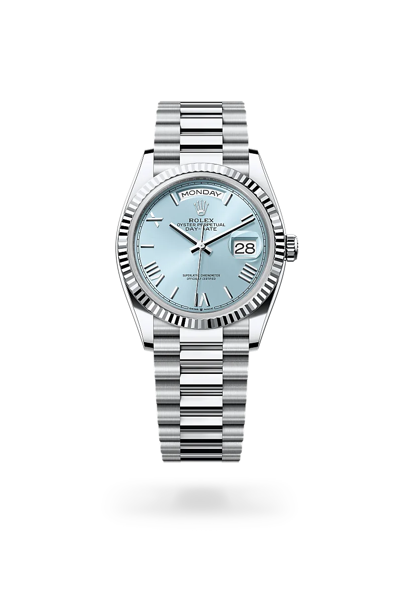 Rolex Day-Date 36 腕錶 蠔式，36毫米，鉑金，M128236-0018 - 慎昌鐘錶