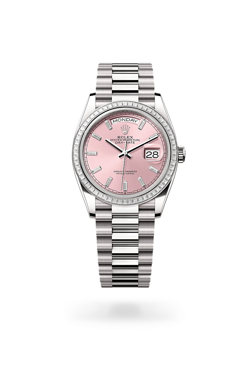 Rolex Day-Date 36 腕錶 蠔式，36毫米，鑽石及白色黃金，M128399TBR-0029 - 慎昌鐘錶