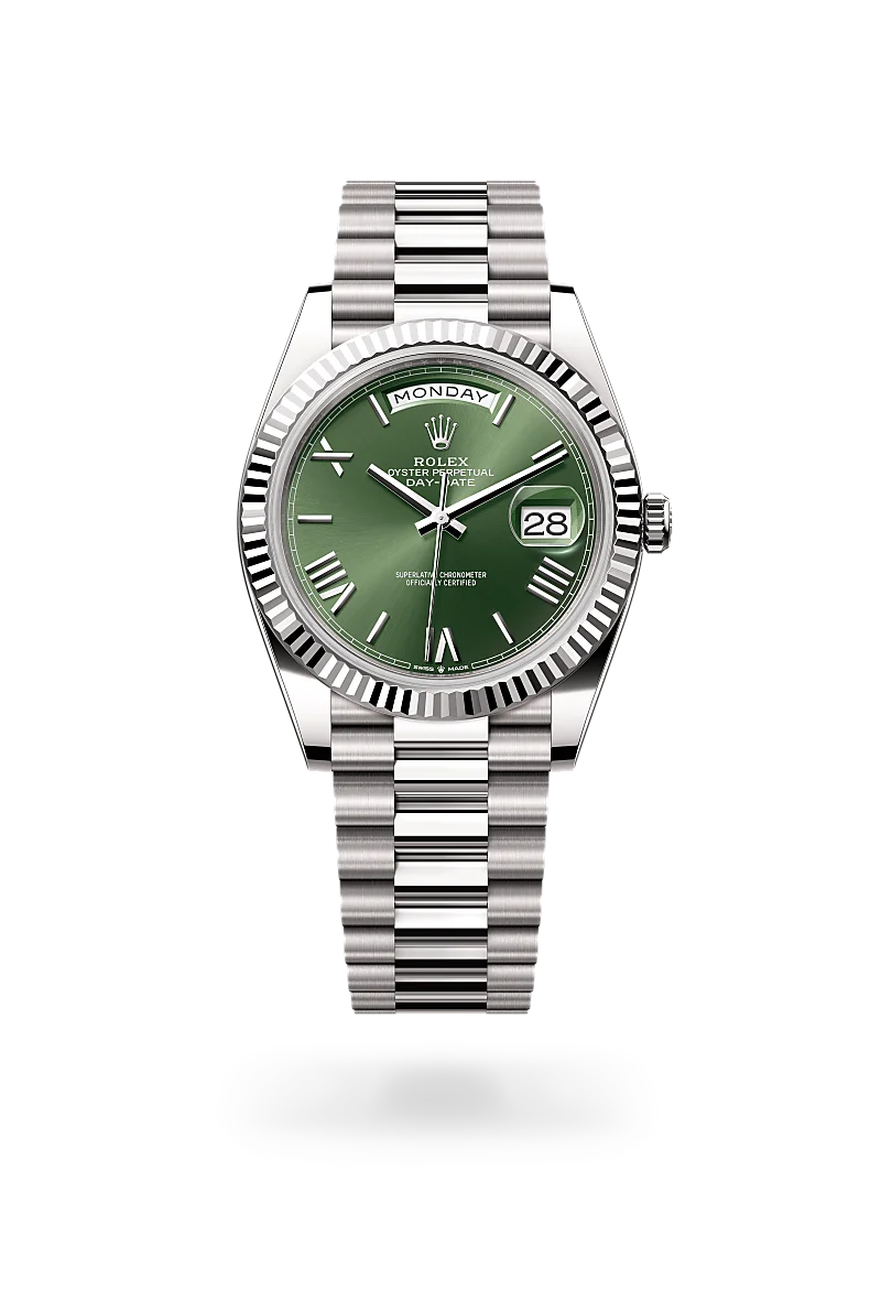 Rolex Day-Date 40 腕錶 蠔式，40毫米，白色黃金，M228239-0033 - 慎昌鐘錶