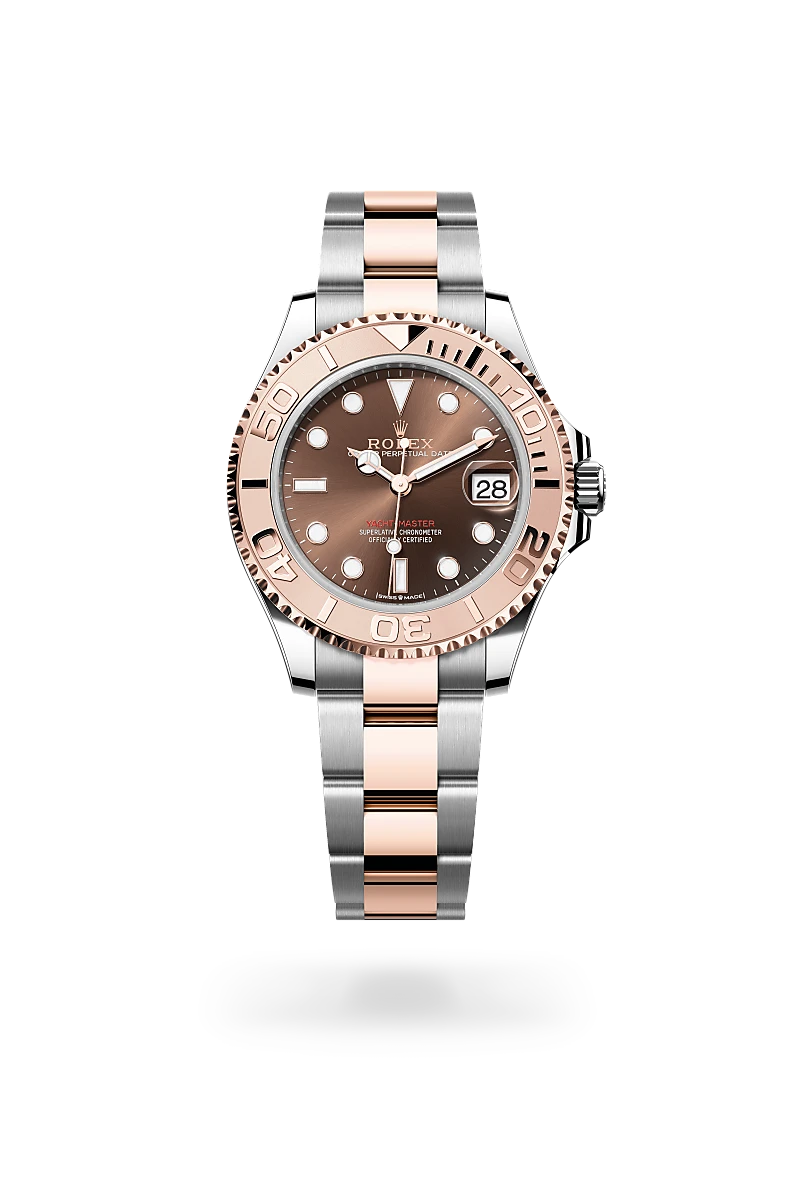 Rolex Yacht-Master 37 腕錶 蠔式，37毫米，永恒玫瑰金及蠔式鋼，M268621-0003 - 慎昌鐘錶