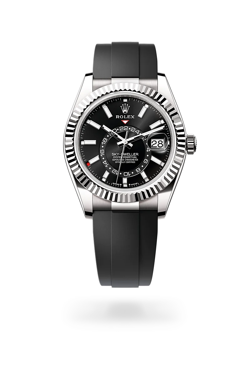 Rolex Sky-Dweller 腕錶 蠔式，42毫米，白色黃金，M336239-0002 - 慎昌鐘錶
