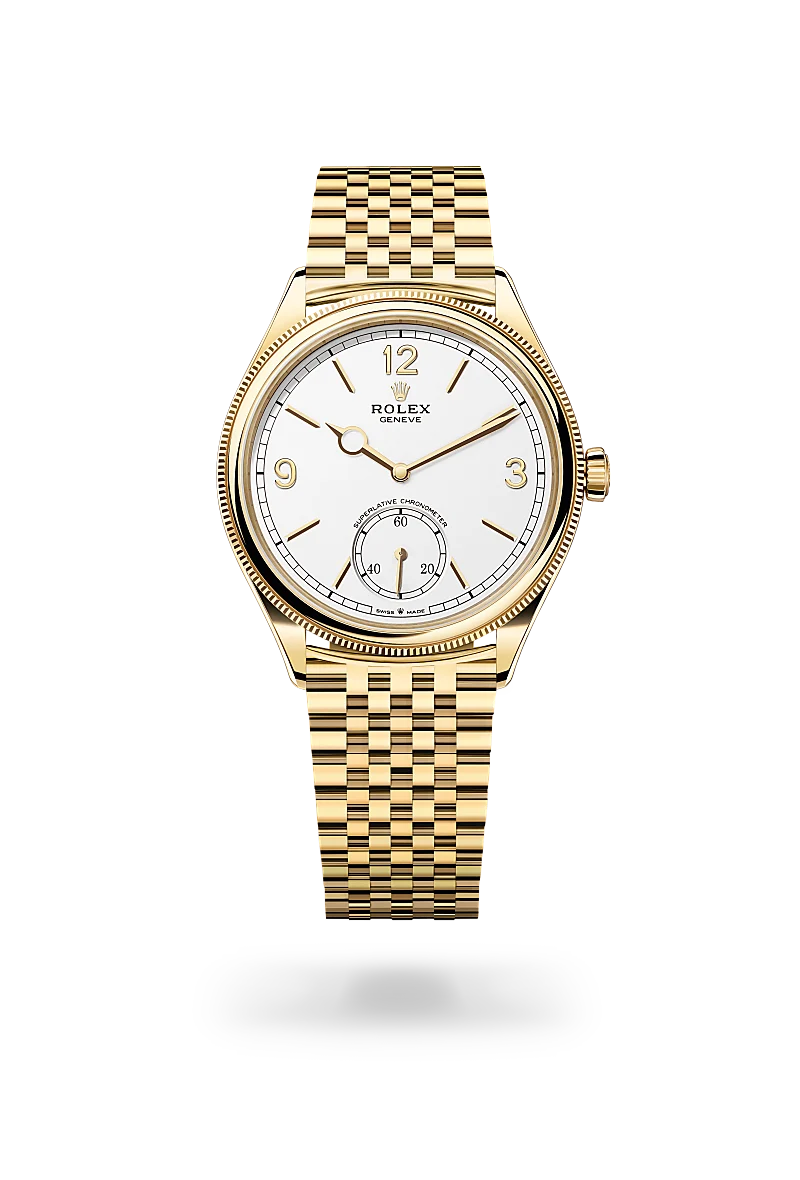 Rolex 1908 腕錶 39毫米，18K黃金，磨光效果，M52508-0008 - 慎昌鐘錶