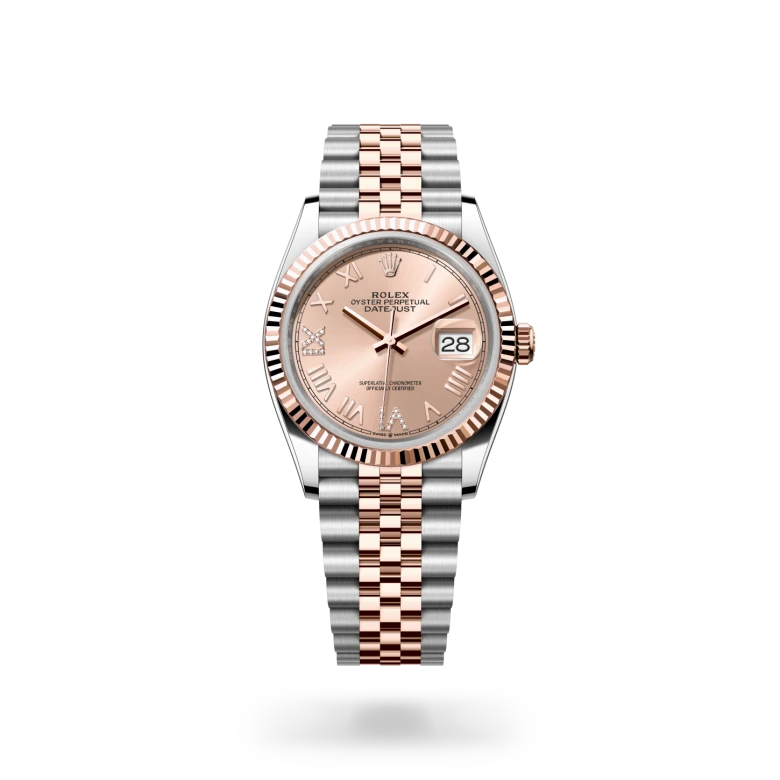 Rolex Datejust 36腕錶永恒玫瑰金鋼（蠔式鋼與永恒玫瑰金的組合）款，M126231-0049 - 慎昌鐘錶