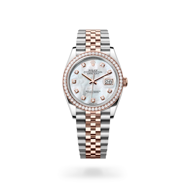 Rolex Datejust 36腕錶永恒玫瑰金鋼（蠔式鋼與永恒玫瑰金的組合）款，M126281RBR-0009 - 慎昌鐘錶