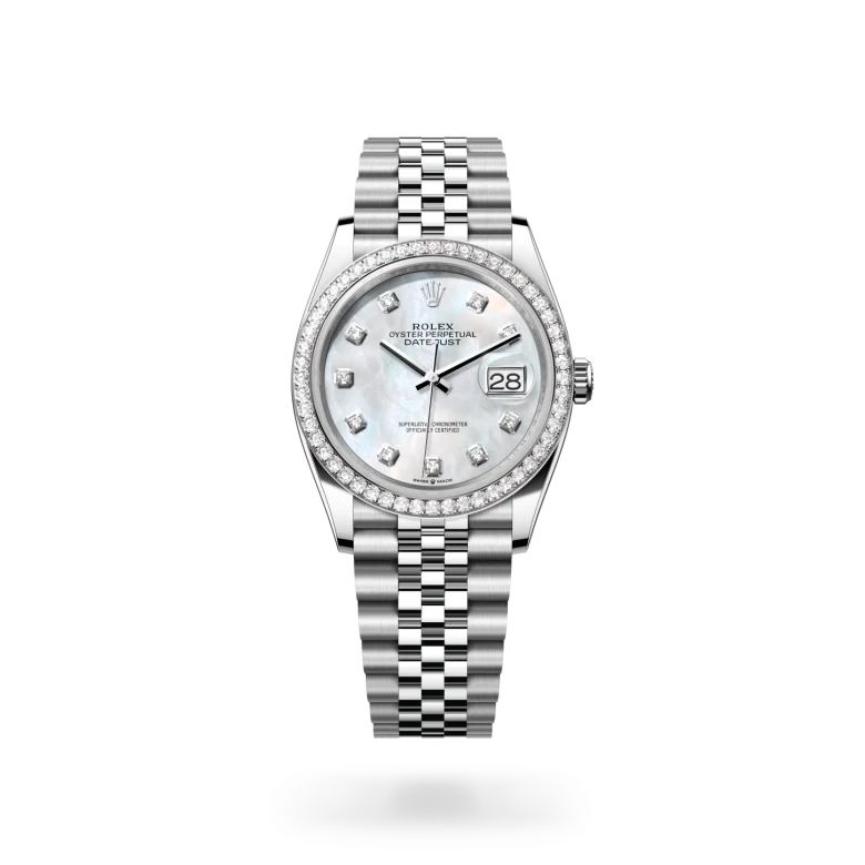 Rolex Datejust 36腕錶白色黃金鋼（蠔式鋼與白色黃金的組合）款，M126284RBR-0011 - 慎昌鐘錶