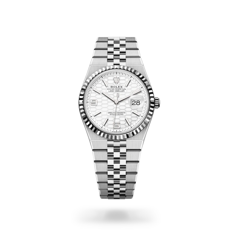 Rolex Land-Dweller 36腕錶白色黃金鋼（蠔式鋼與白色黃金的組合）款，M127234-0001 - 慎昌鐘錶