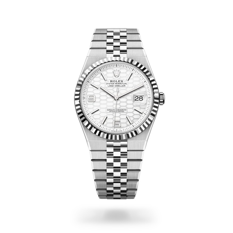 Rolex Land-Dweller 40腕錶白色黃金鋼（蠔式鋼與白色黃金的組合）款，M127334-0001 - 慎昌鐘錶
