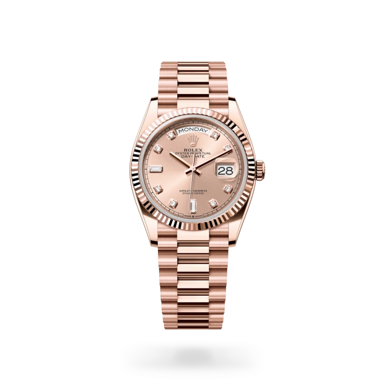 Rolex Day-Date 36腕錶18K永恒玫瑰金款，M128235-0009 - 慎昌鐘錶