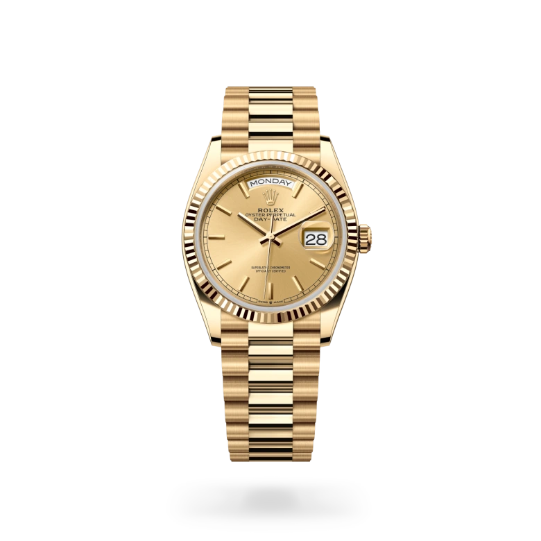 Rolex Day-Date 36腕錶18K黃金款，M128238-0045 - 慎昌鐘錶