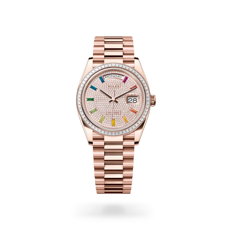 Rolex Day-Date 36腕錶18K永恒玫瑰金款，M128395TBR-0008 - 慎昌鐘錶