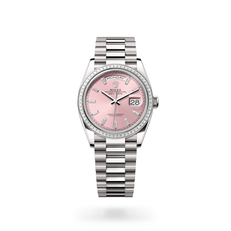 Rolex Day-Date 36腕錶18K白色黃金款，M128399TBR-0029 - 慎昌鐘錶