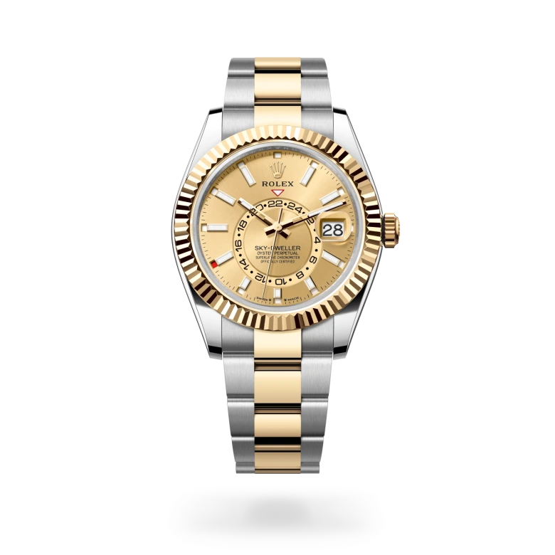 Rolex Sky-Dweller腕錶黃金鋼（蠔式鋼與黃金的組合）款，M336933-0001 - 慎昌鐘錶