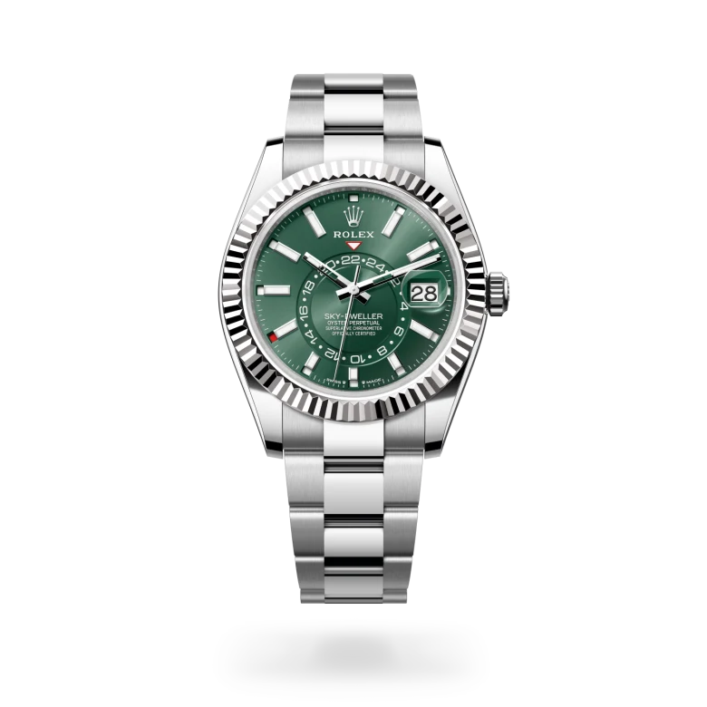 Rolex Sky-Dweller腕錶白色黃金鋼（蠔式鋼與白色黃金的組合）款，M336934-0001 - 慎昌鐘錶