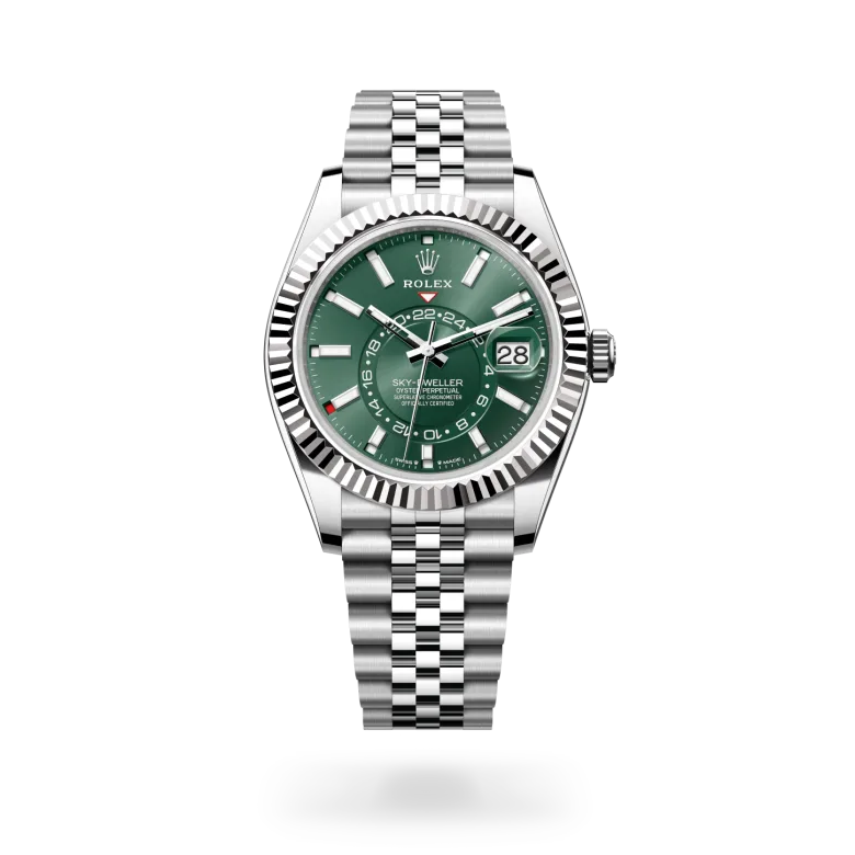 Rolex Sky-Dweller腕錶白色黃金鋼（蠔式鋼與白色黃金的組合）款，M336934-0002 - 慎昌鐘錶