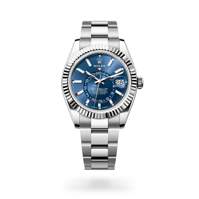 Rolex Sky-Dweller腕錶白色黃金鋼（蠔式鋼與白色黃金的組合）款，M336934-0005 - 慎昌鐘錶